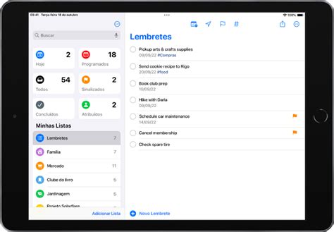 Edite E Gerencie Uma Lista No App Lembretes Do IPad Suporte Da Apple BR