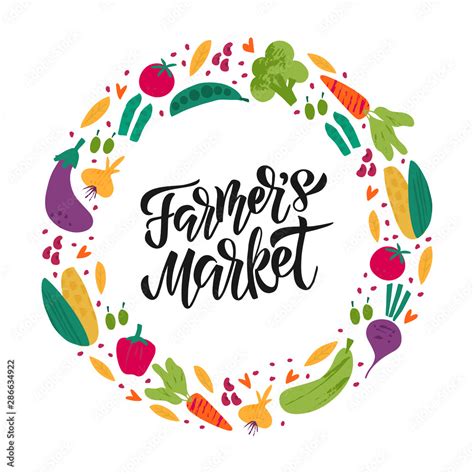 Farmer Market vector banner Stock Vector | Adobe Stock