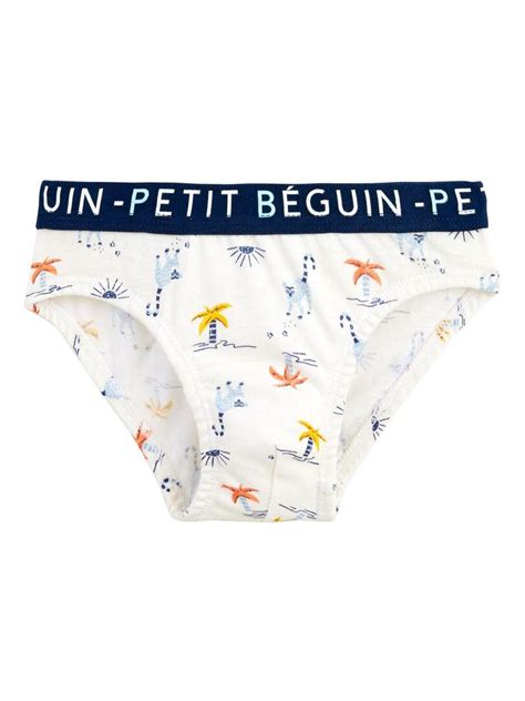 Lot de 3 slips garçon Samuel Bleu Kiabi nu