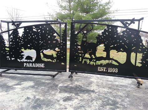 Louisiana Driveway Gates Custom Metal Art Wildlife Design Custom