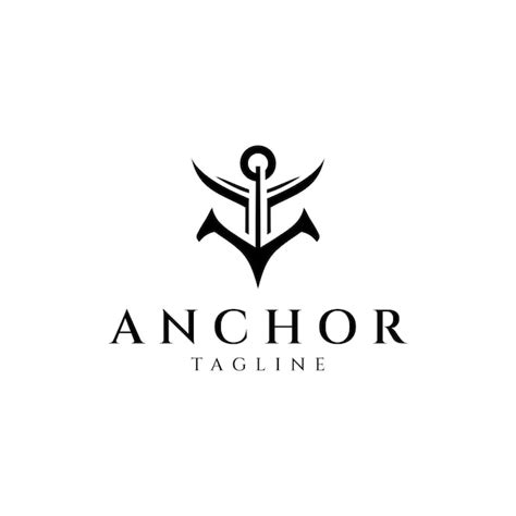 Premium Vector Anchor Logo Design Vector Illustration