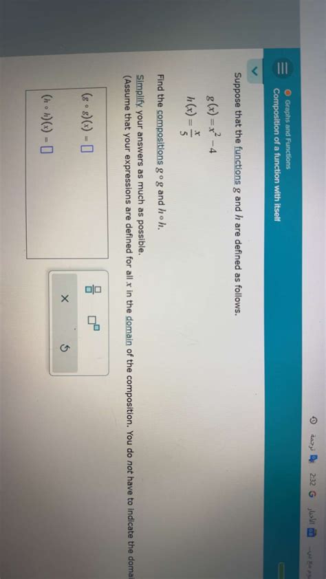 Solved Graphs And Functionscomposition Of A Function With Chegg