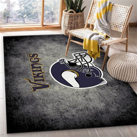 Minnesota Vikings Imperial Distressed Rug Nfl Area And Rectangle Area