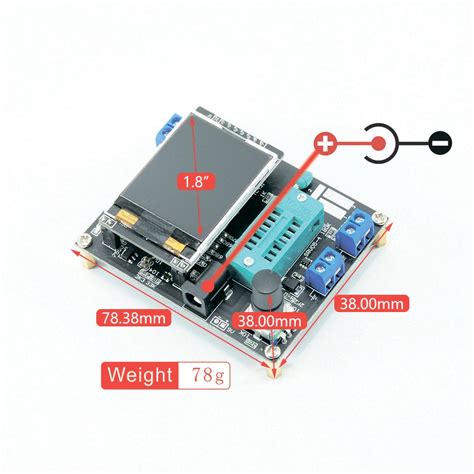 Тестер транзисторов GM328A GM328B LCR, емкость диодов, ESR, измеритель ...
