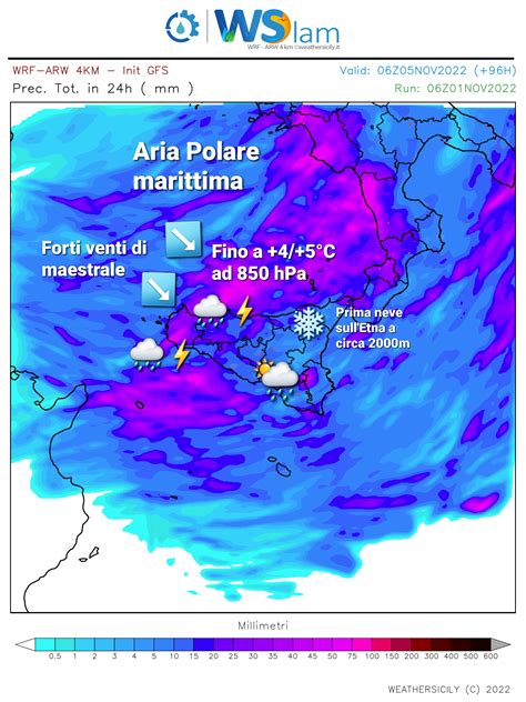 Meteo Sicilia In Arrivo Forte Maltempo Ed Un Crollo Termico Nel