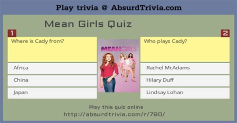 Mean Girls Quiz