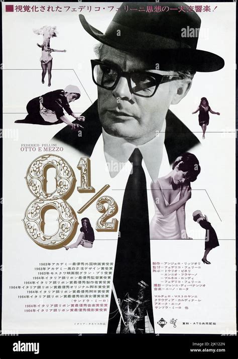 8½ Film Poster 1963 Surrealist Comedy Drama Film Directed By Federico