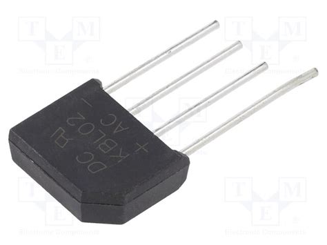 Kbl02 Dc Components Puente Rectificador Monofásico Urmax 200v If 4a Ifsm 125a Kbl02