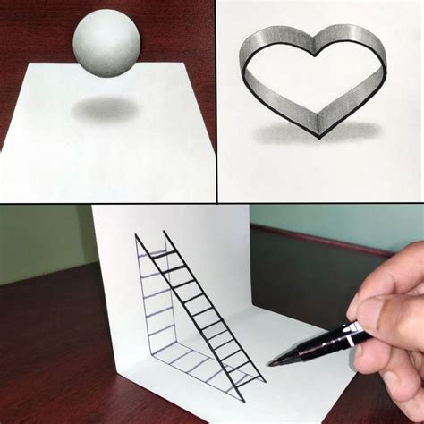 How To Draw Easy 3d Illusions Art Trick Art Trick Art 😍😍 Drawing