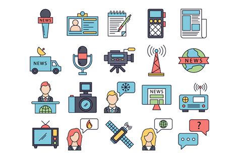 Journalism Vector Free Icon Set - GraphicSurf.com