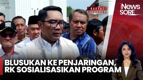 Blusukan Ke Penjaringan Ridwan Kamil Sosialisasikan Program Kerja