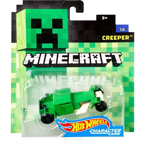 Hot Wheels Angli K Kultovn Postavy Minecraft Creeper Max Kovy Hra Ky