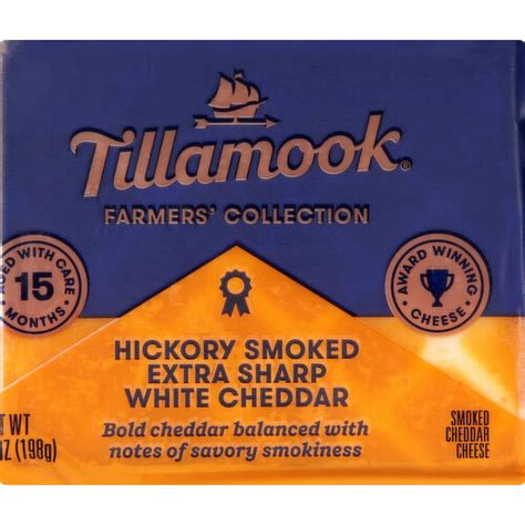 Tillamook Cheese White Cheddar Extra Sharp Hickory Smoked Brookshire S