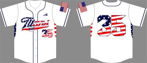 Carolina Titans Blue Custom Patriotic Baseball Jerseys - Custom ...