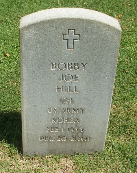 Bobby Joe Hill 1933 2001 Find A Grave Memorial