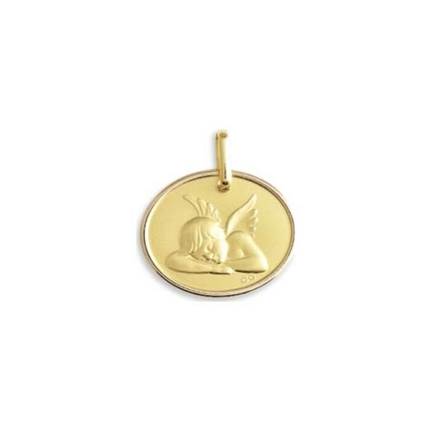 Achat Médaille de baptême ange en or jaune