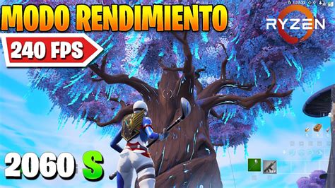 Rtx 2060 SUPER Fortnite MODO RENDIMIENTO Temporada 3 240 FPS