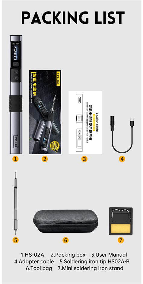 Fnirsi Hs Electric Soldering Iron Pd W C C Fast Heating