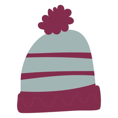 Warm Winter Hat Flat PNG & SVG Design For T-Shirts