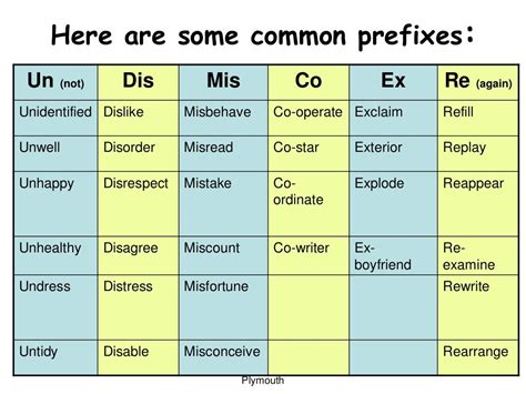 Roots Prefixes Suffixes