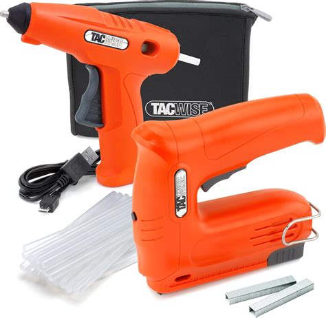 Tacwise Cordless Bundle Hobby EL V Staple Nail Gun H V Hot Melt Glue Gun