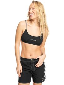 Logo Scoop Bralette Bikini Top For Women Quiksilver