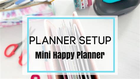 Mini Happy Planner Setup Planything Beach Vibes Summer Planner Cover