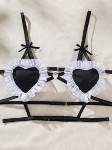 SHEIN Sexy Zimmermädchen Kostüm Lingerie Set Für Frauen aktuelle