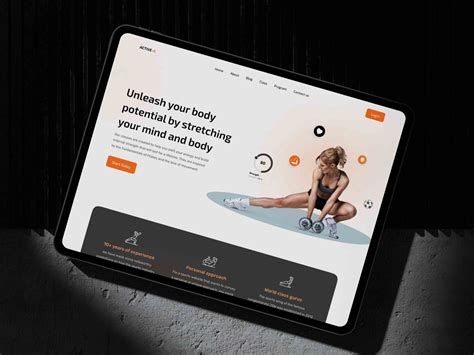 Fitness Website Design🏋️💪🏼 By Get Website On Dribbble