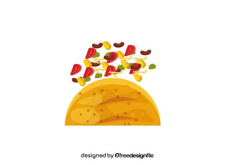 Taco Ingredients clipart free download