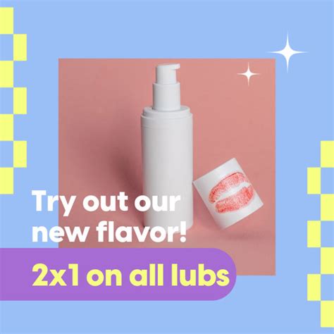 Placeit Instagram Post Maker Featuring A 2x1 Offer On Sex Lubricants