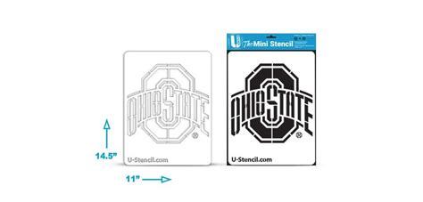 Ohio State Stencil - The Mini OHOOS-201 | U-Stencil - A Stencil Universe