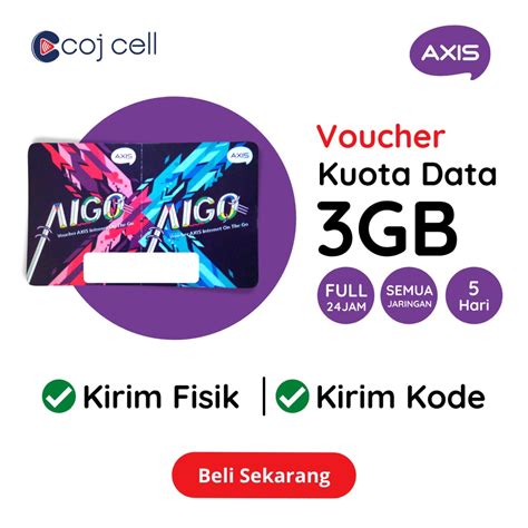 Jual Voucher Kuota Data Axis 3GB 5 Hari Grosir Eceran Bandung