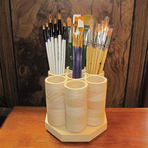 DESKTOP Rotating Colored Pencil Holder Organizer Colored Etsy