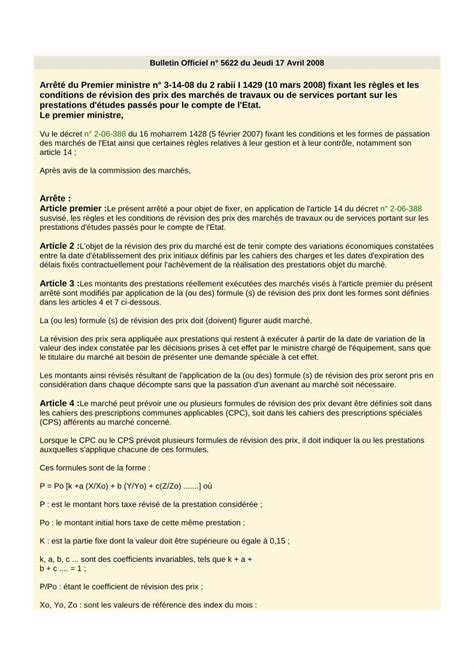 PDF Arrete N 31408 révision des prix DOKUMEN TIPS