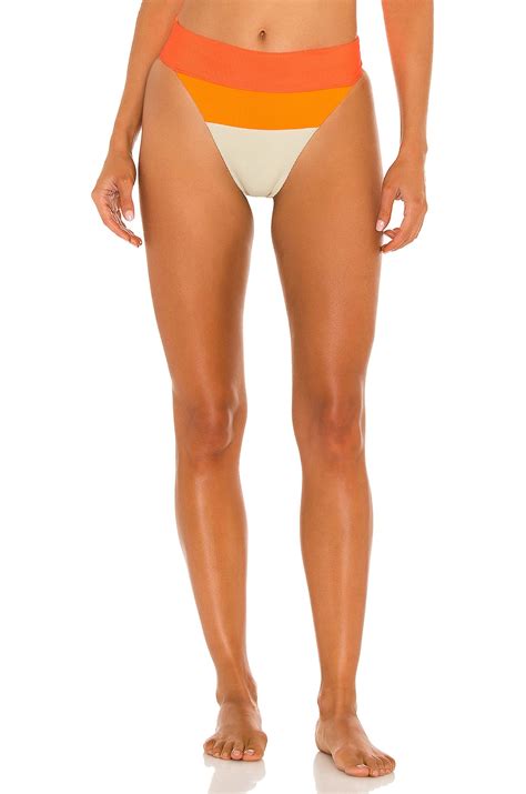 Beach Riot X Revolve Alexis Bikini Bottom In Neutral Color Block Revolve