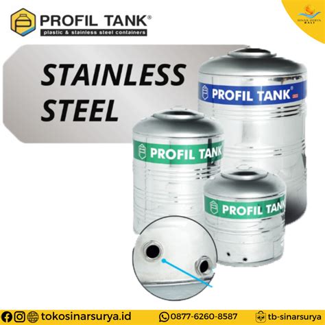 Tangki Air Stainless Steel Profil Tank Toko Toss