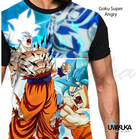 Jual Baju Kaos Dragon Ball Anime Son Goku Super Angry Tshirt Umakuka D