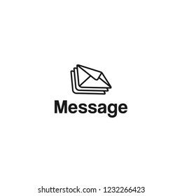 Message Logo Vector Stock Vector (Royalty Free) 1232266423 | Shutterstock