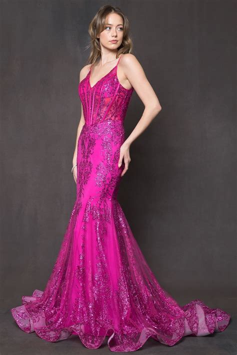 Hot Pink Mermaid Wedding Dresses