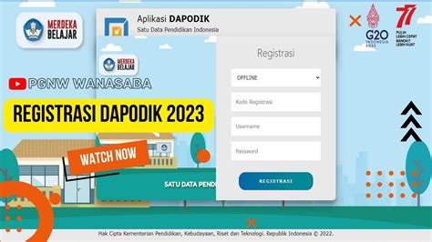 Cara Registrasi Offline Online Pada Dapodik Youtube