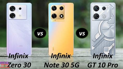 Infinix Zero 30 5g Vs Infinix Note 30 5g Vs Infinix Gt 10 Pro 5g Youtube