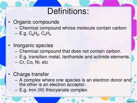 Definition Inorganic Compounds