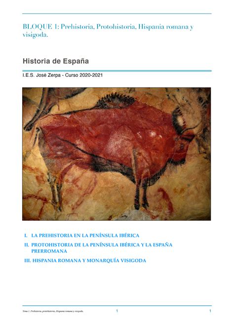 U Prehistoria Protohistoria Hispania Romana Y Visigodas Subrayado