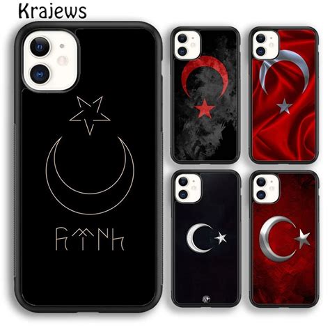 Krajews T Rkiye T Rk Bayra Telefon K L F Kapak IPhone 15 SE2020 14 6