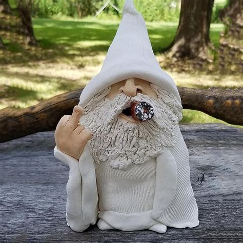 17 Styles Gnomes Smoking Grumpy Gnome Gnome Figurine Gnome Etsy