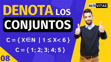 Notación de CONJUNTOS por COMPRENSIÓN y EXTENSIÓN MUY FÁCIL 08