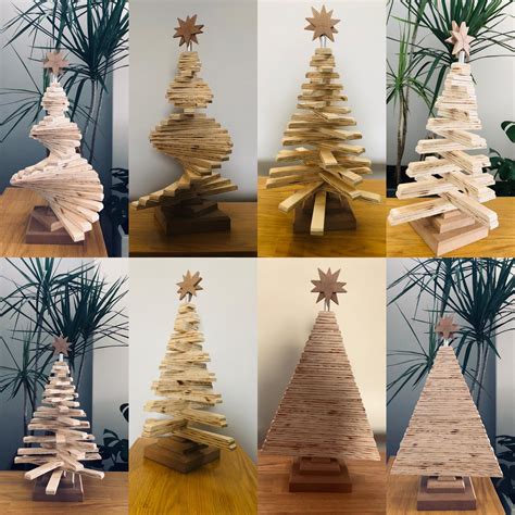 Árbol navideño de triplay de madera de pino chileno de primera Diseño