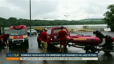 Empres Rio Desaparece No Lago De Itaipu Ap S Cair De Embarca O Em