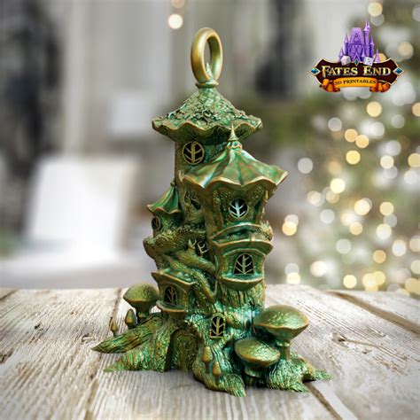 3D Printable Fairy House Ornament SUPPORT FREE By FatesEnd